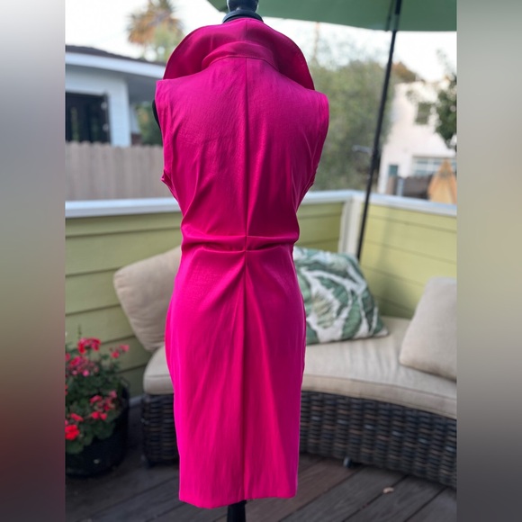 Joseph Ribkoff Fuchsia Pink Sleeveless Dress 12 - Picture 6 of 9